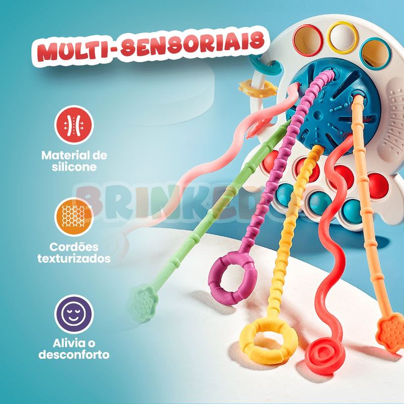 Brinquedo Sensorial 3 em 1 de Silicone