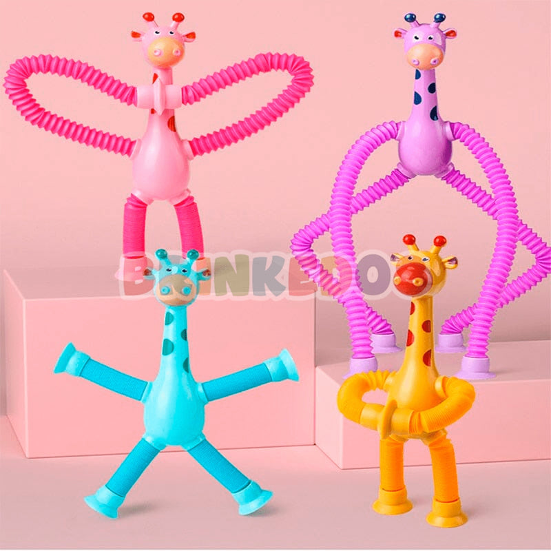 Girafas Divertidas Articulada com Ventosas (Kit com 4)