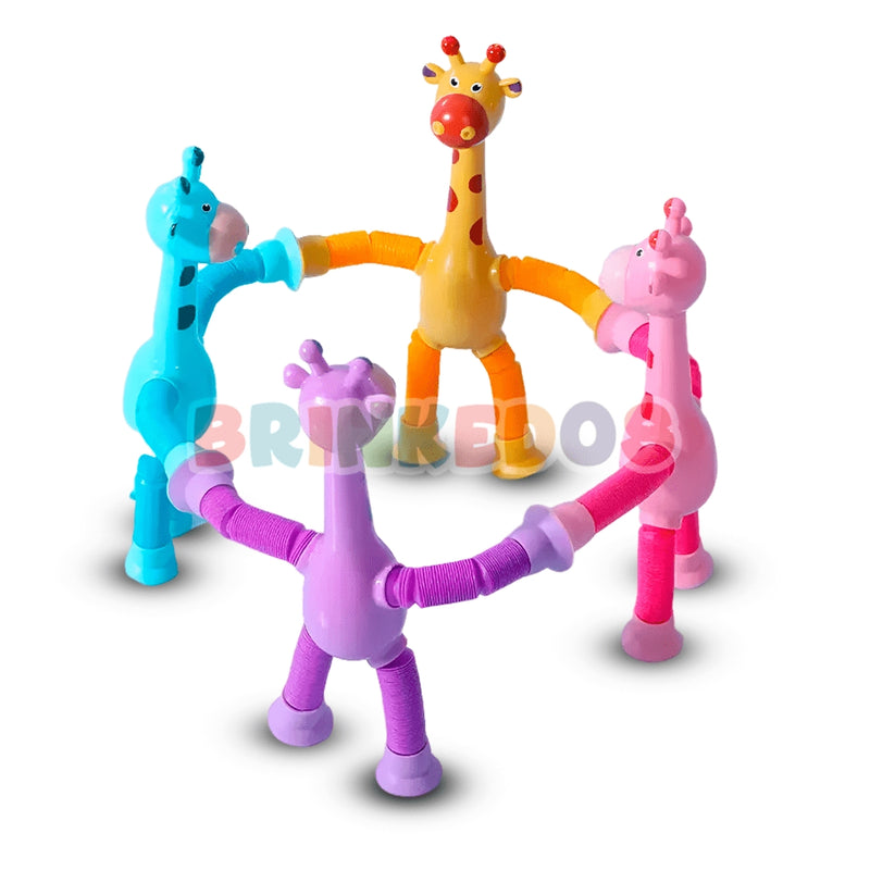 Girafas Divertidas Articulada com Ventosas (Kit com 4)